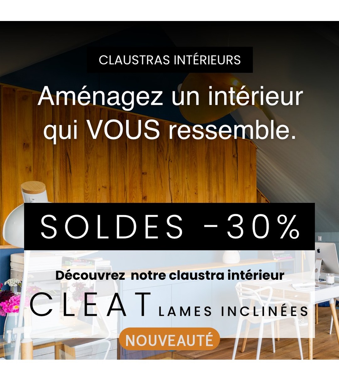 Nouveau claustra Cleat - Lames inclinées
Claustra en chêne véritable, couleur et dimensions personnalisables
Profitez des soldes pour aménager un intérieur qui VOUS ressemble !
Voir le claustra sur notre site : https://www.decors-muraux.com/claustras-interieurs/49-claustra-interieur-cleat-lames-inclinees.html

 #architecturedinterieur #agencement #design #habillage #cloison #panneau3D #decoration #decorsmuraux #claustras #fabricationfrancaise #surmesure #panneauxgravés #atelier #separationajouree