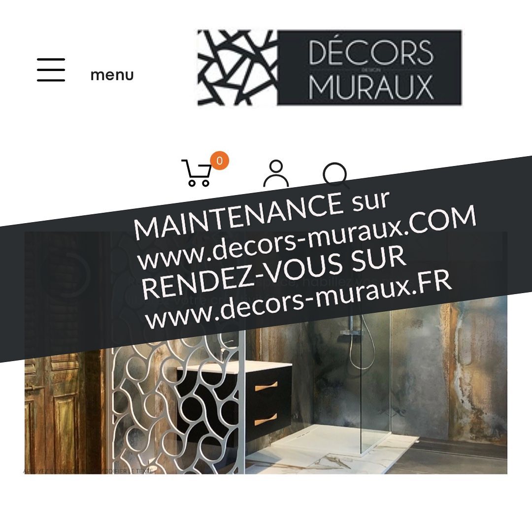 Maintenance sur notre site internet .COM rendez-vous sur www.decors-muraux.fr