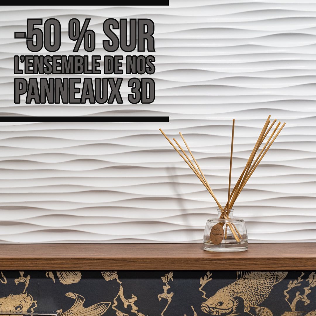 - 50% sur l’ensemble de nos panneaux 3D #soldes #solde 🖍 Personnalisez et commandez dès maintenant votre claustra en ligne.

#claustra #claustrabois #exterieuretinterieur #claustraexterieur #separation #decorsmuraux #cloison #separationajouree #surmesure #photography #decoration #design #architecturedinterieur #panneau3D #atelier #personnalisable #newproject #habillage #agencement #fabricationfrancaise #glasswall #fabricationbretonne #handmade #faitmain #artisanatfrancais #artisanat #madeinbzh