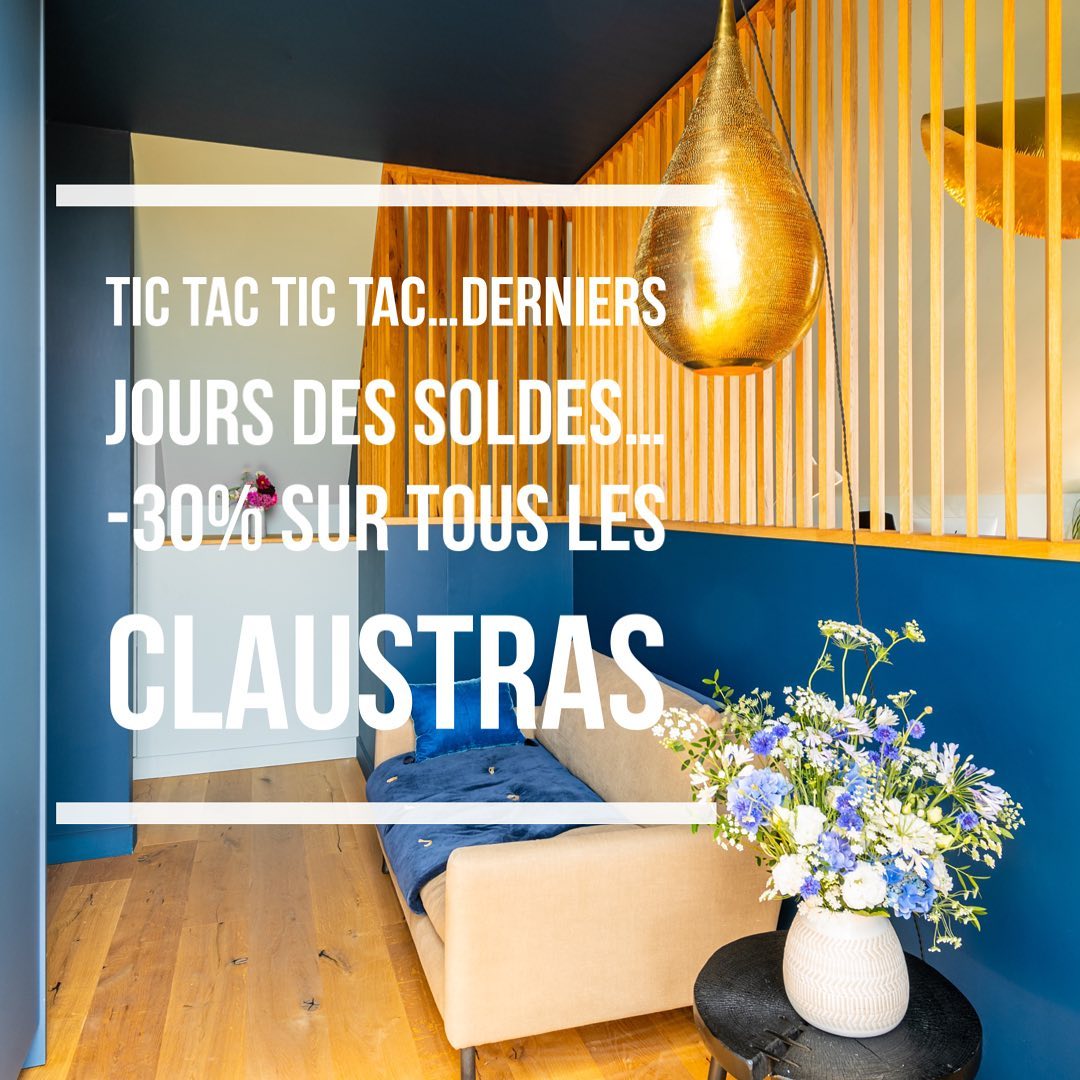 ​TIC TAC TIC TAC… DERNIERS JOURS DES SOLDES…
-30% SUR TOUS LES CLAUSTRAS ET PANNEAUX GRAVÉS ET -50% SUR LES PANNEAUX 3D, JUSQU’AU 7 FÉVRIER INCLUS !
 
 
#claustra #claustrabois #exterieuretinterieur #claustraexterieur #separation #decorsmuraux #cloison #separationajouree #surmesure #photography #decoration #design #architecturedinterieur #panneau3D #atelier #personnalisable #newproject #habillage #agencement #fabricationfrancaise #glasswall #fabricationbretonne #handmade #faitmain #artisanatfrancais #artisanat #madeinfrance #madeforyou #decor #madeinbzh